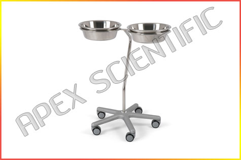 medical-bowl-stand-double-plastic-basesupplier-manufacturer-in-delhi-india