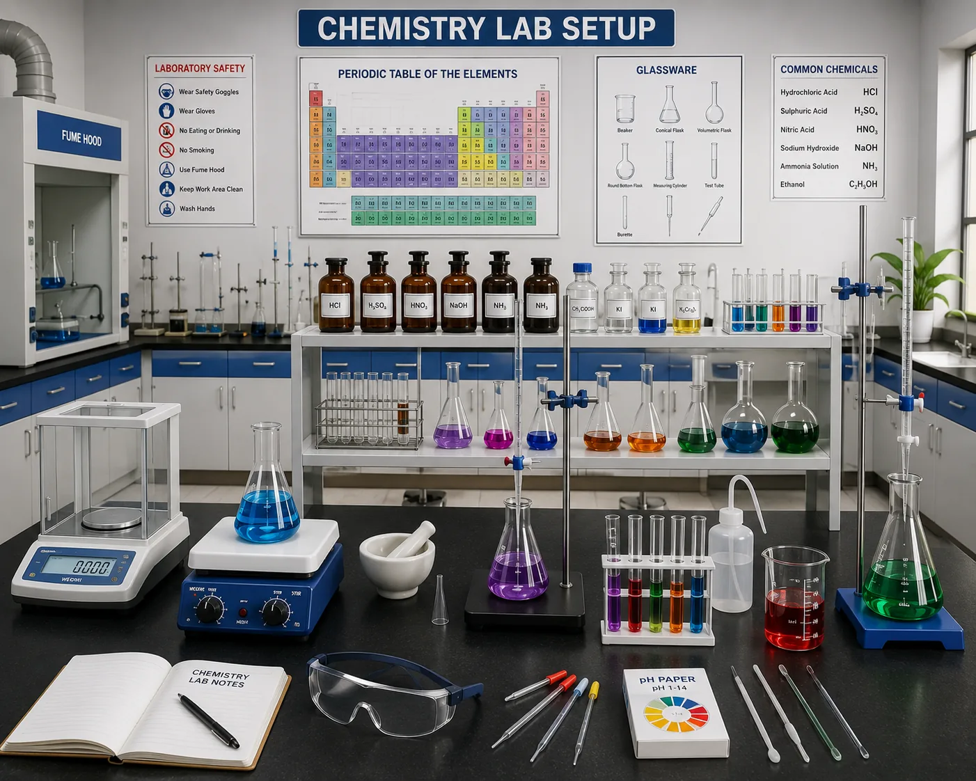 Chemistry Lab Setup